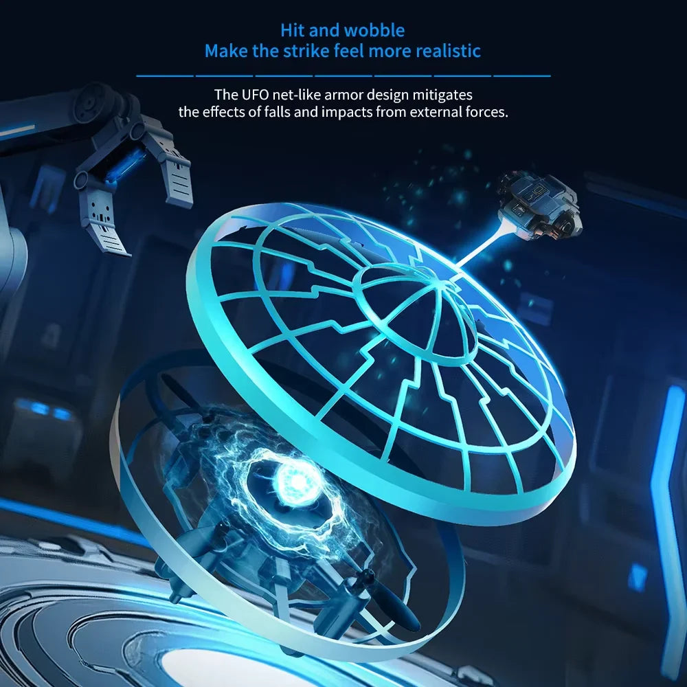 Hovering UFO Drone | Hand Gesture Control, Infrared Induction & Easy Auto-Hover for Kids