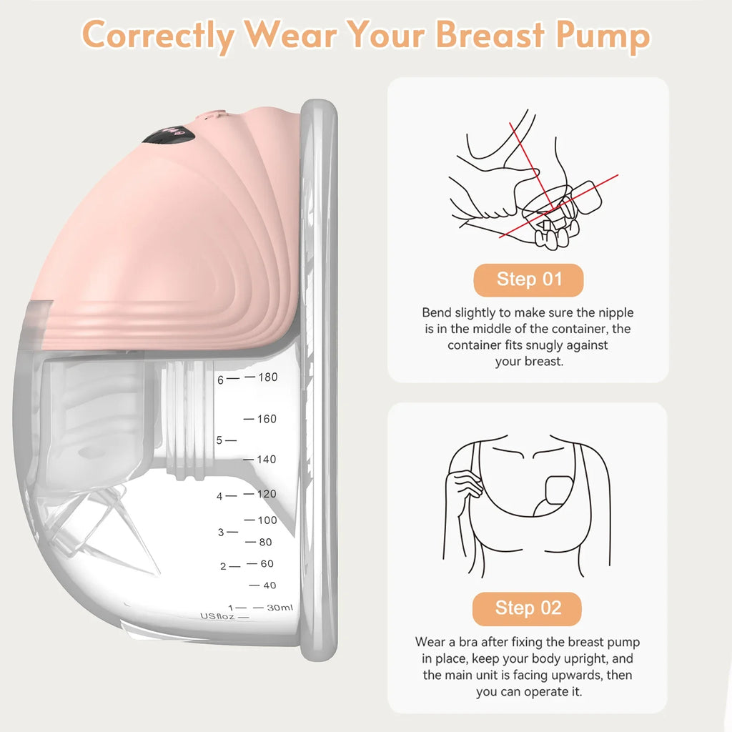 Wearable Electric Breast Pump | Hands-Free, Silent & BPA-Free for Convenient Breastfeeding