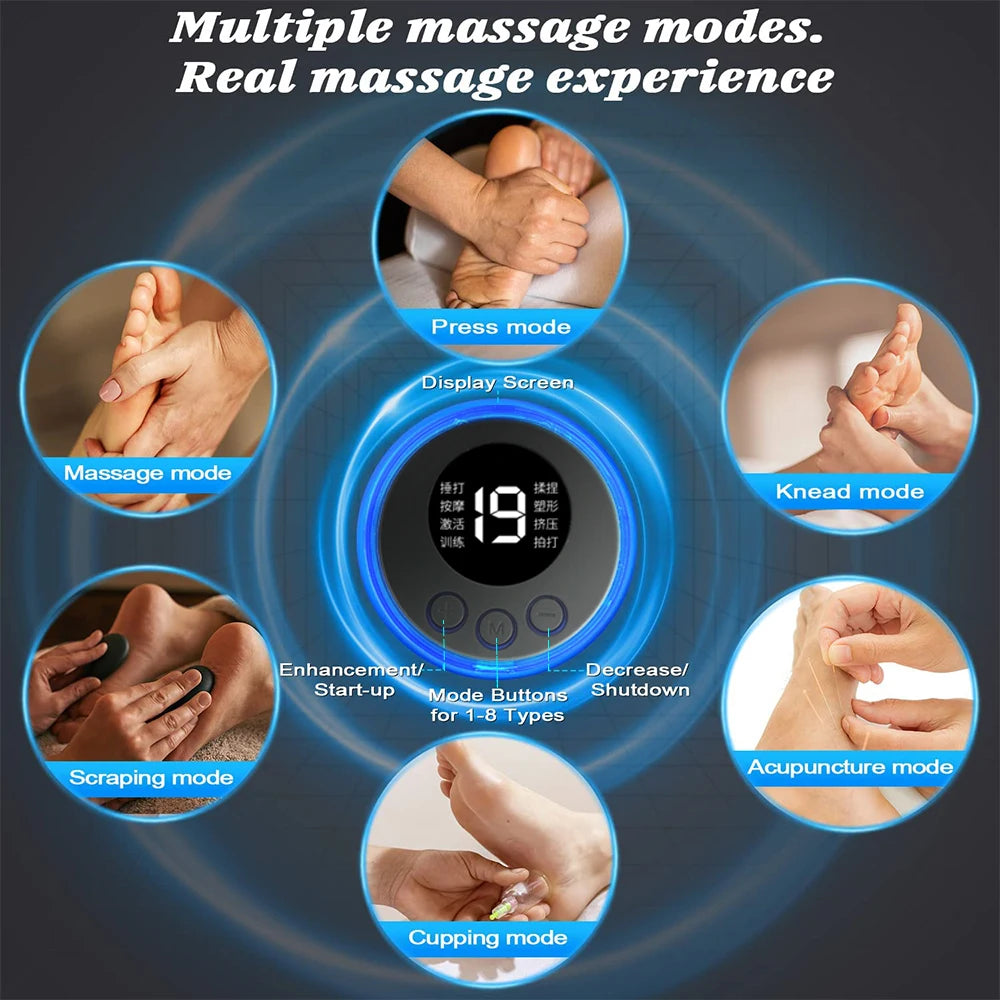EMS Foot Massager Mat – 8 Modes & 19 Levels | Rechargeable
