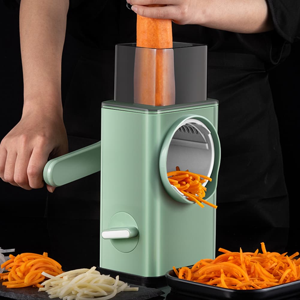 Heavy Duty Manual Vegetable Slicer | Sharp Blades, Suction Base & Versatile for Efficient Food Prep