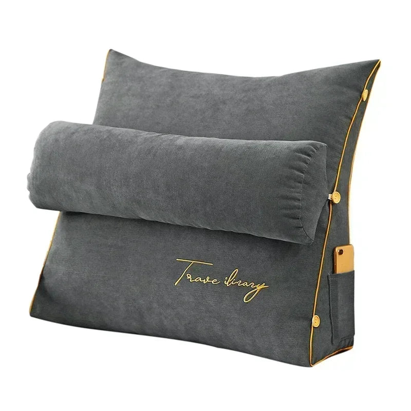 Backrest Pillow for Bed – Support for Reading & TV | Compact Design