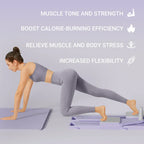 2-in-1 Ab & Ski Board | Core Sculpting, Resistance Bands & Compact Design for Home Gym Workouts