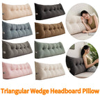 Bed Wedge Pillow – Long Upright Back Support | Corduroy Cover