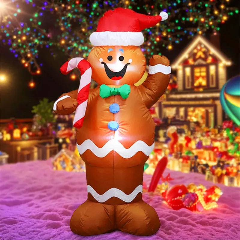 Inflatable Santa Claus Christmas Decoration | 6FT LED Lighted Holiday Decor for Indoor & Outdoor Use
