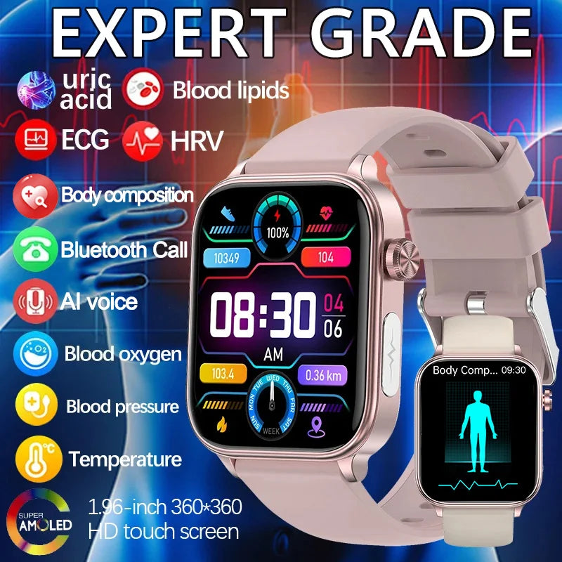 Smart Watch with AMOLED Display – Heart Rate & Sleep Tracker