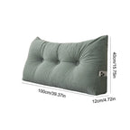 Bed Wedge Pillow – Long Upright Back Support | Corduroy Cover