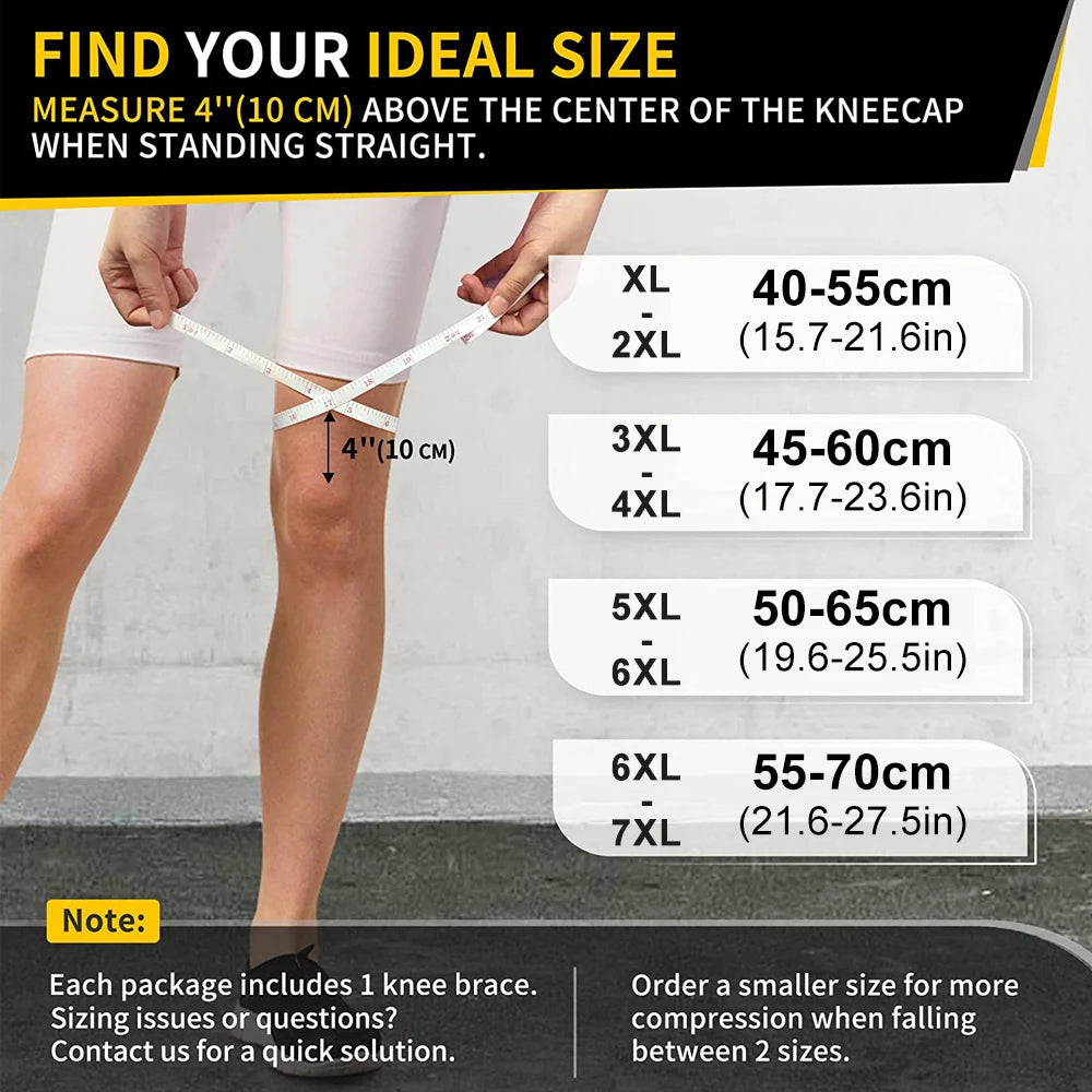 Plus Size Knee Brace with Stabilizers – Patella Support | Comfortable Fit