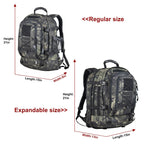 60L Military Tactical Backpack - Expandable Waterproof Rucksack for Camping, Hiking, Travel & Outdoor Adventures