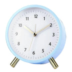 Scandinavian Silent Table Clock | Battery-Operated, Metal Frame & Ideal for Home Decor