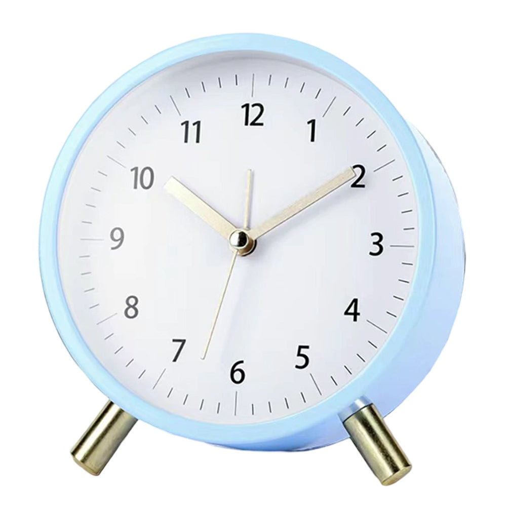 Scandinavian Silent Table Clock | Battery-Operated, Metal Frame & Ideal for Home Decor