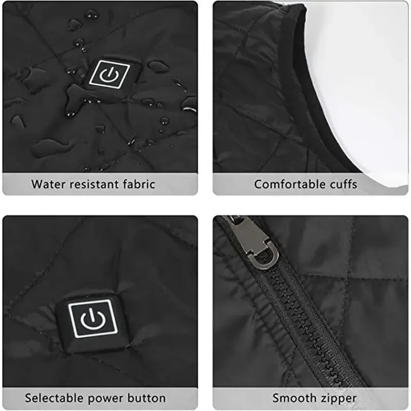 Women's Heated Gilet | 9 Heating Zones, Rechargeable & Lightweight for Cold Weather Adventures