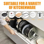 Expandable Kitchen Pan Organizer – 7 Adjustable Dividers