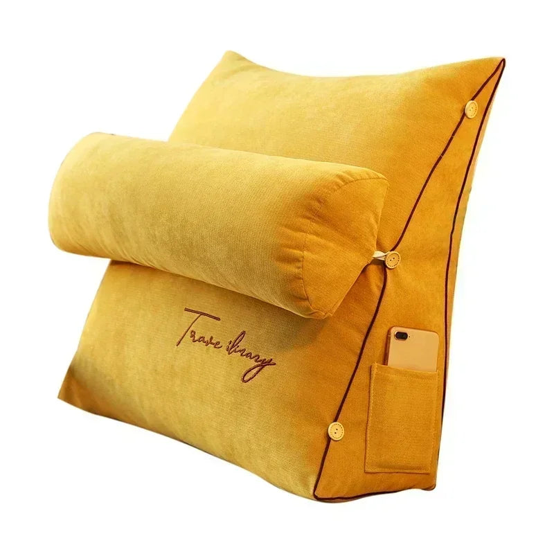 Backrest Pillow for Bed – Support for Reading & TV | Compact Design