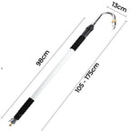 Gutter Cleaning Tool Telescopic Wand - Hose Attachment for Easy Ground-Level Rain Gutter Maintenance
