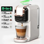 5-in-1 Coffee Machine | 20-Bar Pressure, Milk Frother & Compatible with Nespresso, Dolce Gusto, ESE Pods for Home Brewing