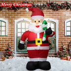 Inflatable Santa Claus Decoration | LED Lights, Durable & Ideal for Christmas Outdoor Parties and Garden Arrangements