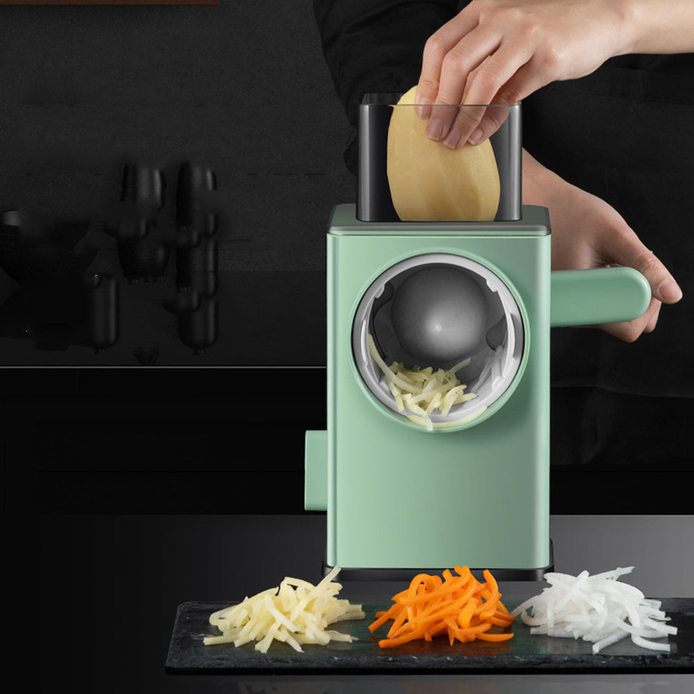 Heavy Duty Manual Vegetable Slicer | Sharp Blades, Suction Base & Versatile for Efficient Food Prep