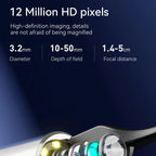 Ear Wax Removal Tool with Camera | 12MP HD Visual, Wi-Fi Connection & Safe for Adults and Kids