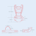 3-in-1 Baby Carrier – Hip Seat Design for Infant to Toddler