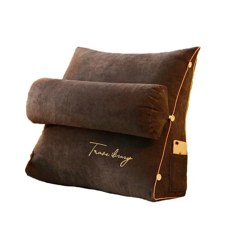 Backrest Pillow for Bed – Support for Reading & TV | Compact Design