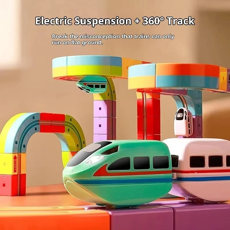 Stem Racing Model Block STEM Racing Track Set – 51/81 Piece Construction Kit – TheVorTech