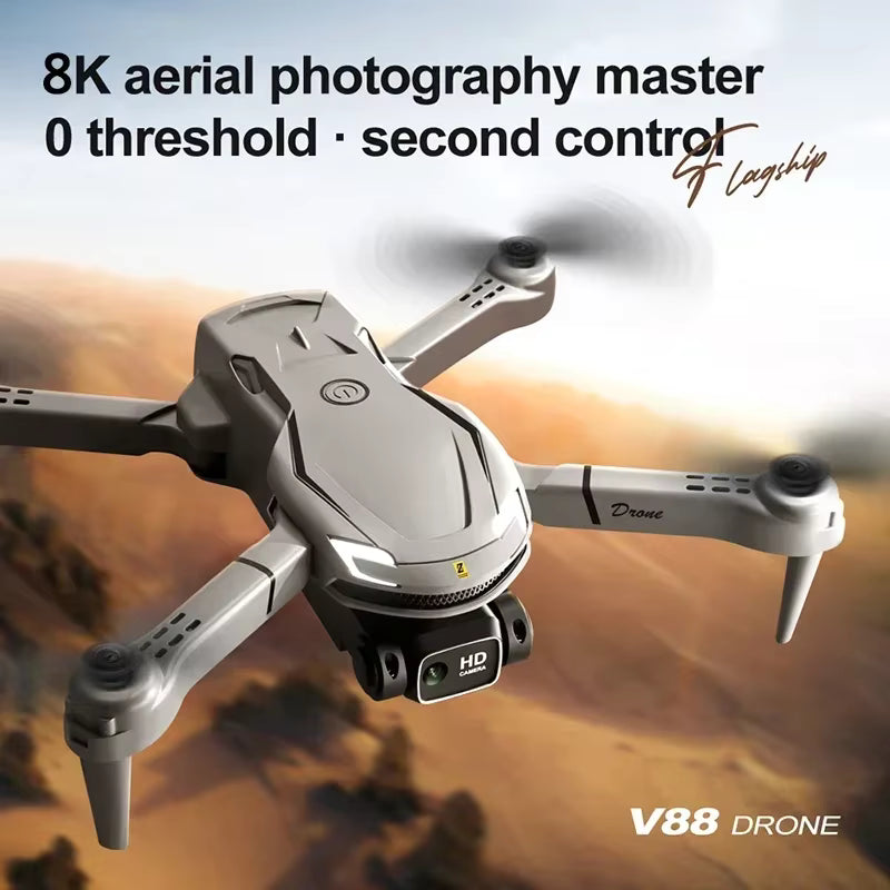 8K HD Kids Drone with 720° Obstacle Avoidance — Beginner-Friendly Camera Drone with Long Flight Time