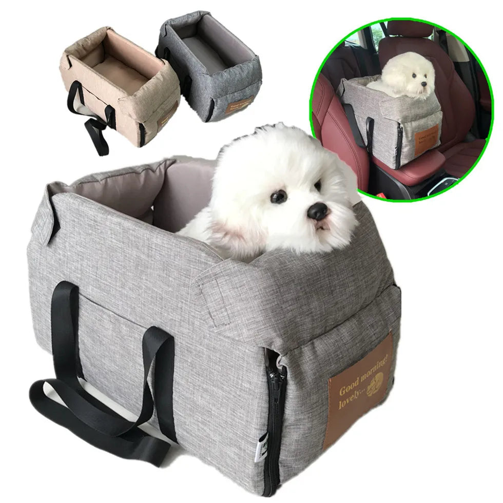 Small Dog Booster Seat – Center Console Travel Carrier