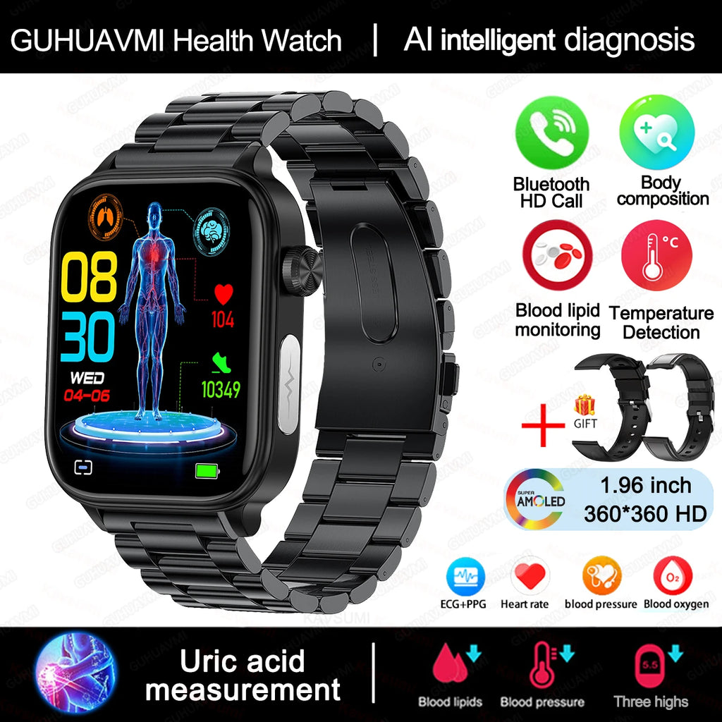 Smart Watch with AMOLED Display – Heart Rate & Sleep Tracker