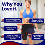 Thigh Muscle Support – Stabilizing Compression Wrap|Unisex Adjustable