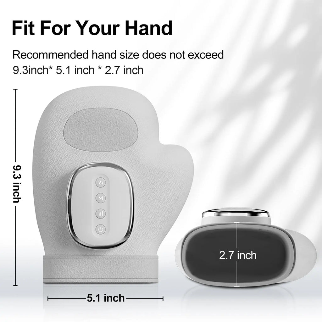 Hand Massager with Heat – Improves Circulation | Rechargeable 2000mAh
