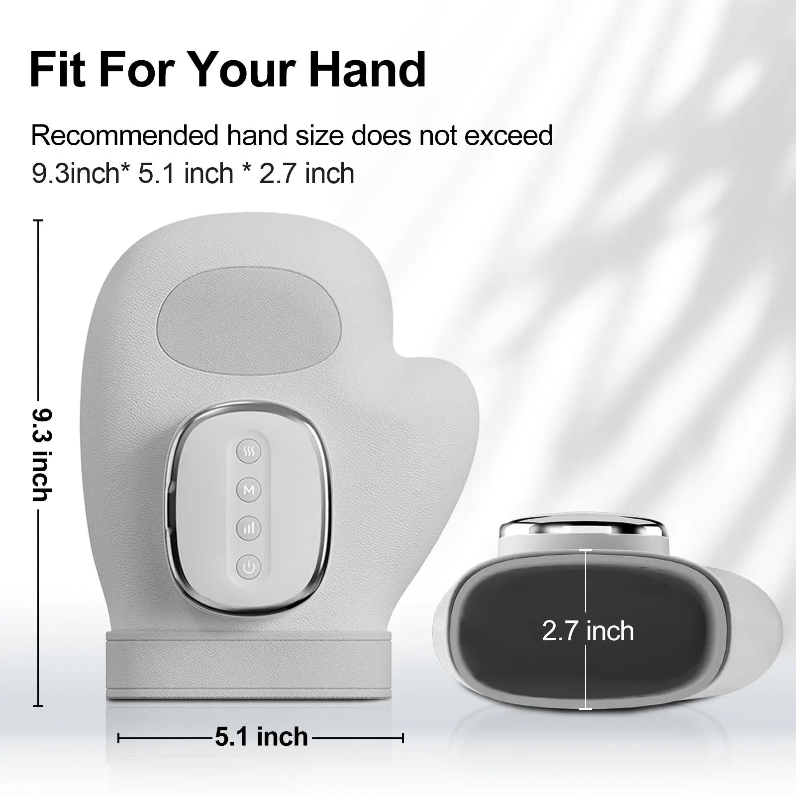 Hand Massager with Heat – Improves Circulation | Rechargeable 2000mAh