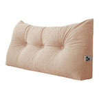 Bed Wedge Pillow – Long Upright Back Support | Corduroy Cover