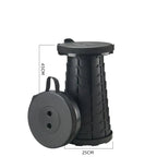 Collapsible Camping Stool - Portable Folding Stool for Outdoor Activities, Hiking, Fishing, and Travel