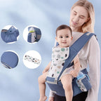3-in-1 Baby Carrier – Hip Seat Design for Infant to Toddler