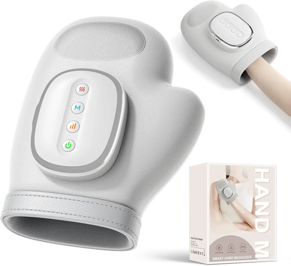 Hand Massager with Heat – Improves Circulation | Rechargeable 2000mAh