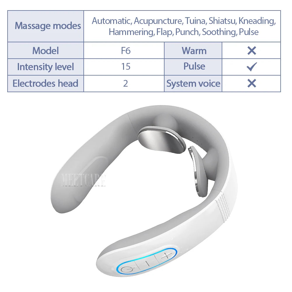 TENS Neck Massager – Wireless Muscle Stimulation | Portable & Rechargeable