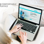 Laptop Cooling Pad with 5 Quiet Fans, Adjustable Height & Phone Holder - Compatible with 12-15.6 Inch Laptops