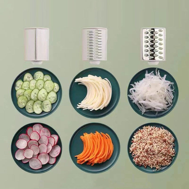 Heavy Duty Manual Vegetable Slicer | Sharp Blades, Suction Base & Versatile for Efficient Food Prep