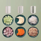 Heavy Duty Manual Vegetable Slicer | Sharp Blades, Suction Base & Versatile for Efficient Food Prep