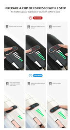 5-in-1 Coffee Machine | 20-Bar Pressure, Milk Frother & Compatible with Nespresso, Dolce Gusto, ESE Pods for Home Brewing