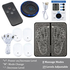 EMS Foot Massager Mat – 8 Modes & 19 Levels | Rechargeable