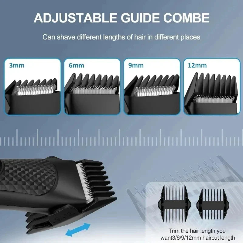 Men's Electric Body Hair Trimmer | Waterproof, Rechargeable & Ideal for Groin, Underarm, and Body Grooming