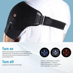Heated Shoulder Support Belt | 3 Temperature Settings, USB Powered & Ideal for Cold and Warm Relaxation