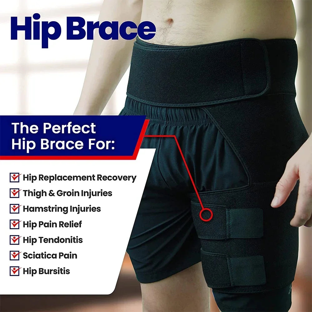 Thigh Muscle Support – Stabilizing Compression Wrap|Unisex Adjustable
