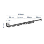 Folding Clothes Hanger | Retractable Wall-Mounted, Stainless Steel Design for Small Spaces & Efficient Drying Solutions