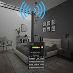 Spy Detector Device | RF Bug Detector, Hidden Camera & GPS Tracker Finder with Laser Lens - Anti-Spy Signal Protection