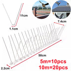 Stainless Steel Squirrel Spikes | Humane, Weather-Resistant Deterrent for Birds and Squirrels, Easy Installation