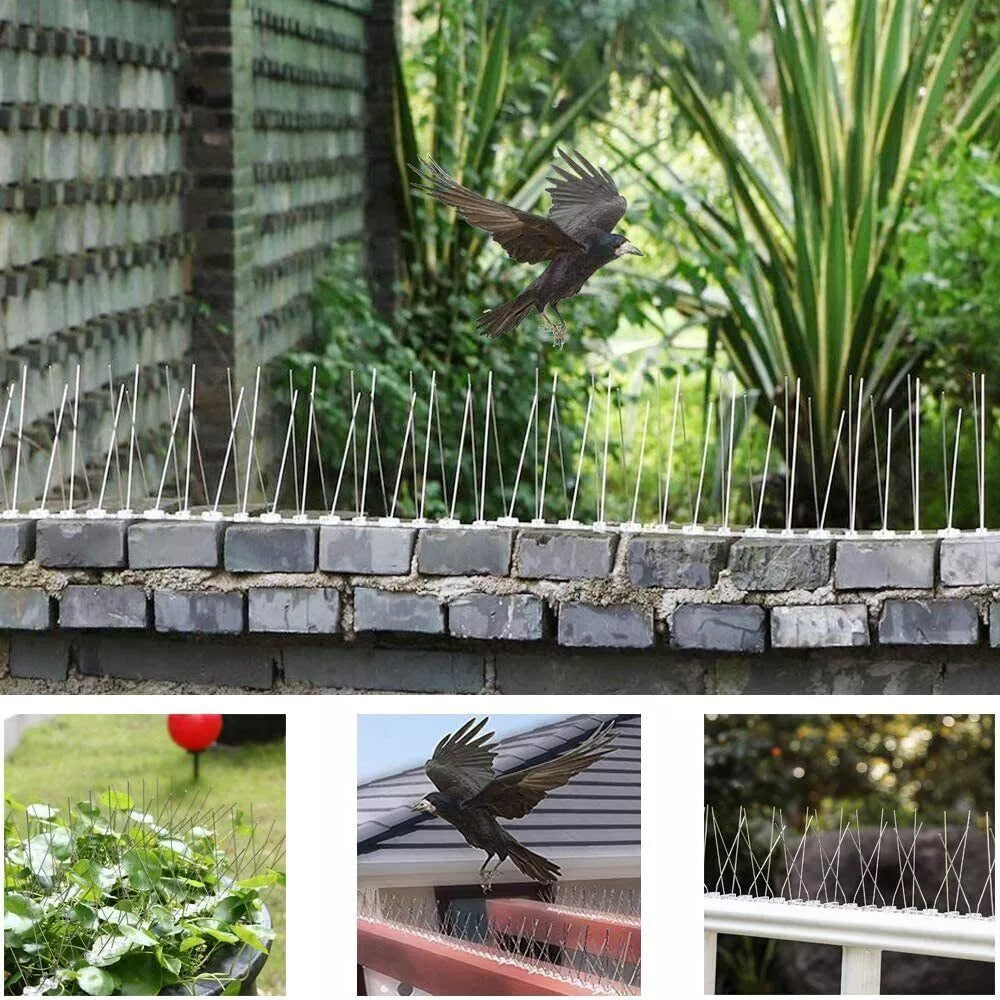 Stainless Steel Squirrel Spikes | Humane, Weather-Resistant Deterrent for Birds and Squirrels, Easy Installation