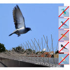 Stainless Steel Squirrel Spikes | Humane, Weather-Resistant Deterrent for Birds and Squirrels, Easy Installation