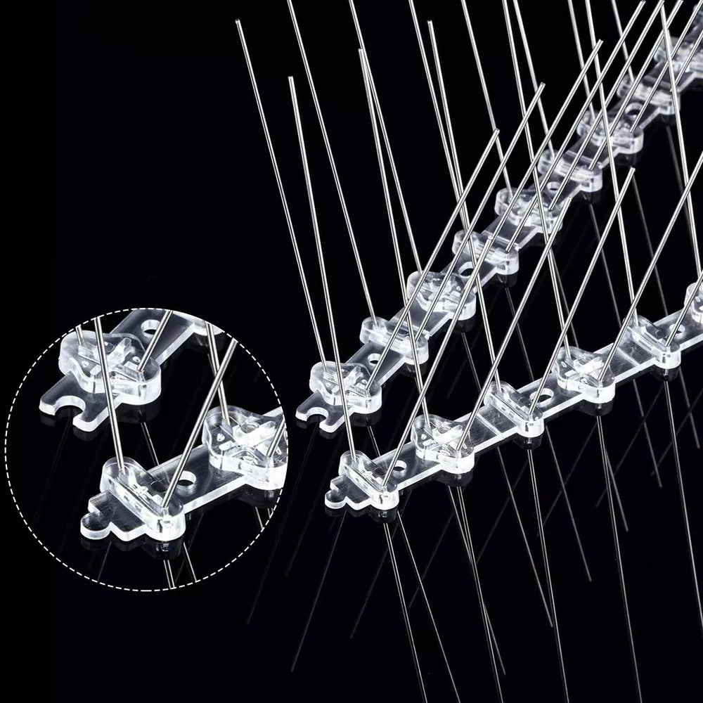 Stainless Steel Squirrel Spikes | Humane, Weather-Resistant Deterrent for Birds and Squirrels, Easy Installation